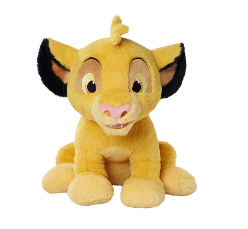  - simba lion - peluche jaune 40 cm 